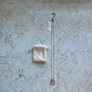 Uncommon James Rose Gold Ring Necklace  - NWT